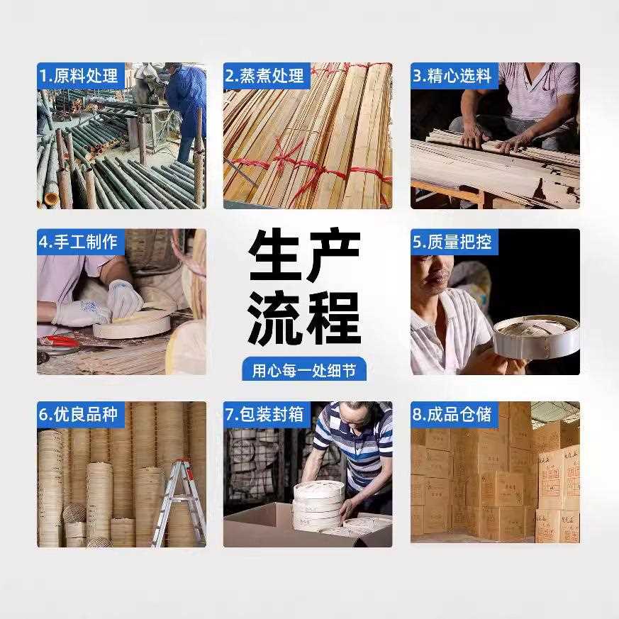 柴火灶家用蒸竹包子蒸饭笼屉全蒸自然竹香蒸JOS笼商竹用笼大号竹