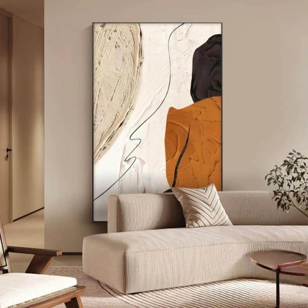 抽象客厅装饰画现代简约挂画大幅落地墙画玄关沙发背景墙壁画新款