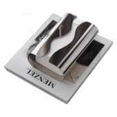 现代轻奢不锈钢纸巾盒高级感餐厅酒店桌面摆件橱柜摆台软装 饰品