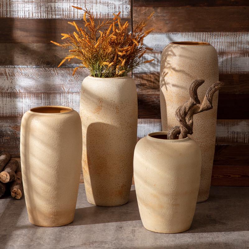 景德镇复古怀旧纯北欧大号花瓶创意客厅简约家居装饰摆件插假花枝