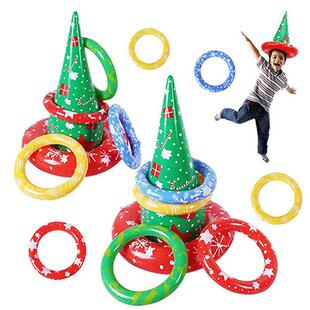 Childrens Christmas Birthday Inflatable PVC Hat Ferrule