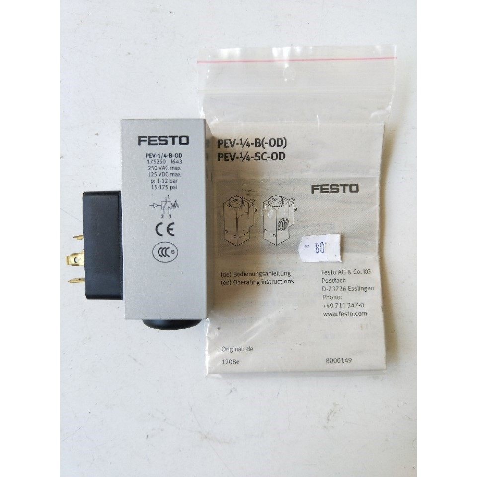 全新原装 PEV-1/4-B-OD 175250 实物拍摄 现货