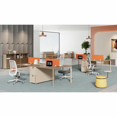 简约员职公桌四六OQ-12333人位员工桌办椅公室屏风办卡位电脑桌办