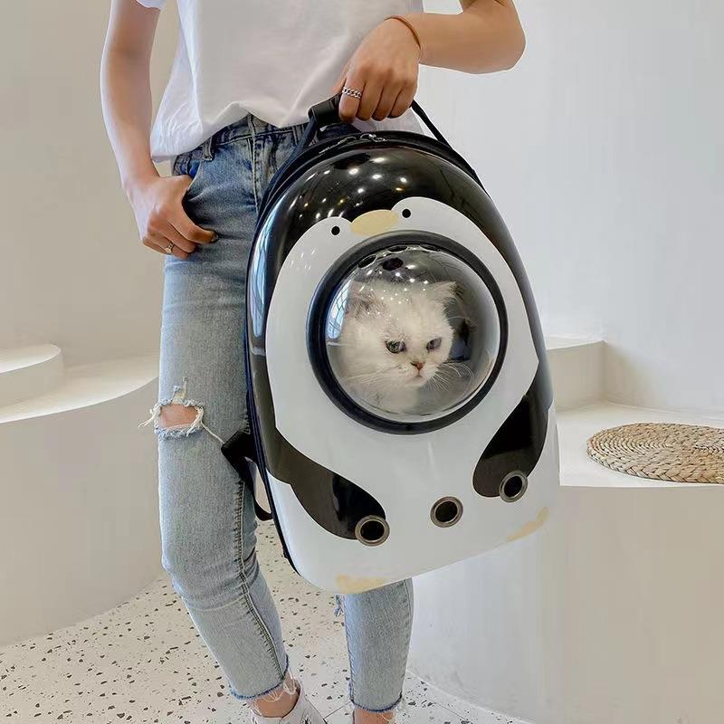 印花猫包太空宠物舱包外出便携猫咪笼子双肩猫咪用品书包猫咪背包