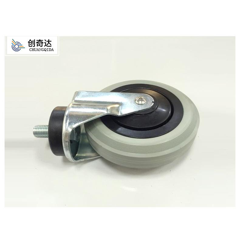 行李手推车橡胶轮1寸机场推车前脚轮现货897180mm机场轮