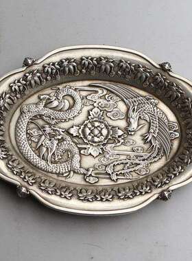 仿古笔洗文房四宝书法用品笔洗笔搁水碟盛墨汁墨水墨碟墨盒