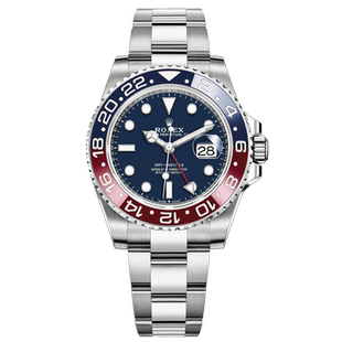 未使用[9.9新]劳力士格林尼治型18k白金自动机械手表 男款126719