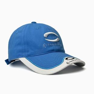 潮流新款立体绣花韩版鸭舌帽女户外骑车遮阳帽子软顶帽舌刺0126r