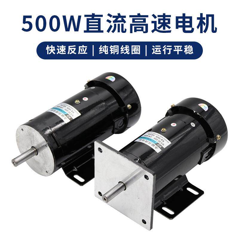 厂家直销500W直流电动机DC220V永磁马达3000转高转速大力矩电机