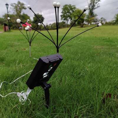 太阳能幻彩LED风动萤火虫灯户外露营灯庭院草坪动态装饰地插灯