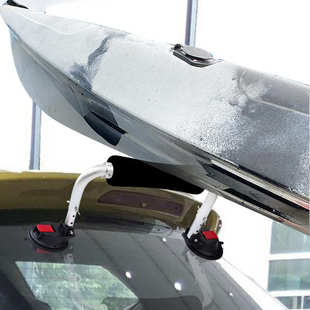 吸盘滚轮式 载辅助工具车载皮艇独木舟助推器重型吸盘支架 冲锋舟装