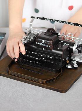 仿真老式打字机模型酒吧铺怀旧老物件书店复古装饰品创意摄影道具