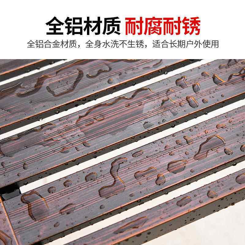 户外桌椅全铸庭厅院铝组QSY合休闲花园别墅防晒客铝小户型铁艺桌