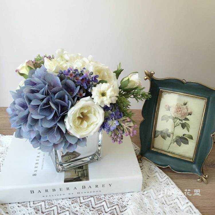 新款真花艺套装客厅餐桌茶几卧档室家摆居件花绢假花