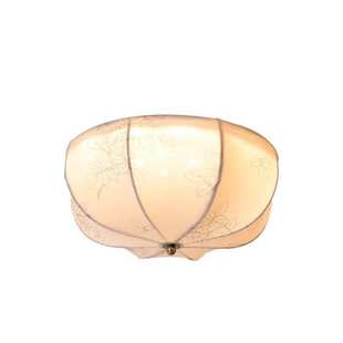 法式 走廊过道灯衣帽间书房入户玄关阳台布艺灯 复古卧室吸顶灯美式