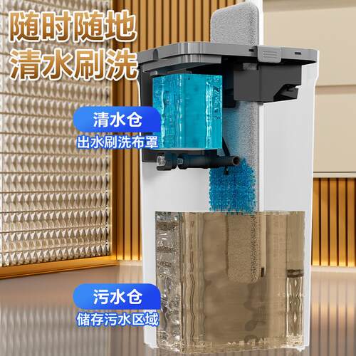 新款净污分离MOP拖把免手洗平板懒人家用拖布好用吸水墩布托布