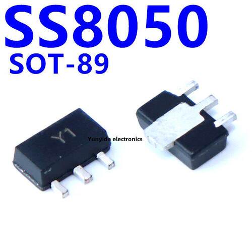 SS8050印字Y1 SOT-89 NPN贴片三极管【50祇4元】43元/K
