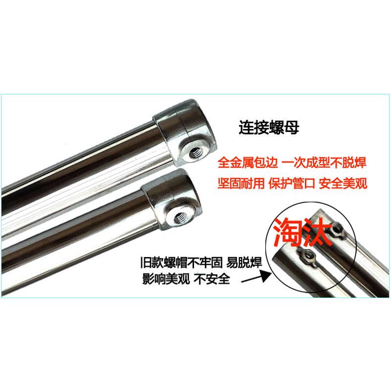 加长微风吊扇支架小吊扇蚊帐扇吊杆加粗挂杆不锈钢落地小风扇支架