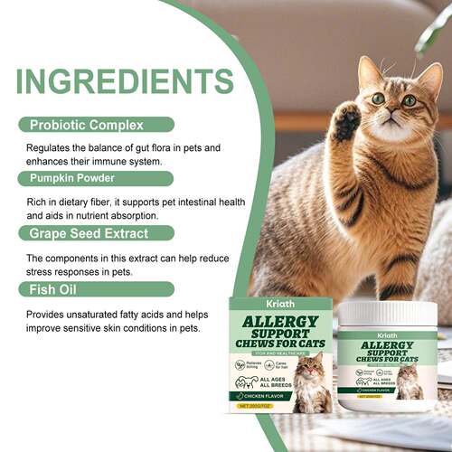 Kriath Soft Granules for Cat Skin and Fur Care - Nourishes f
