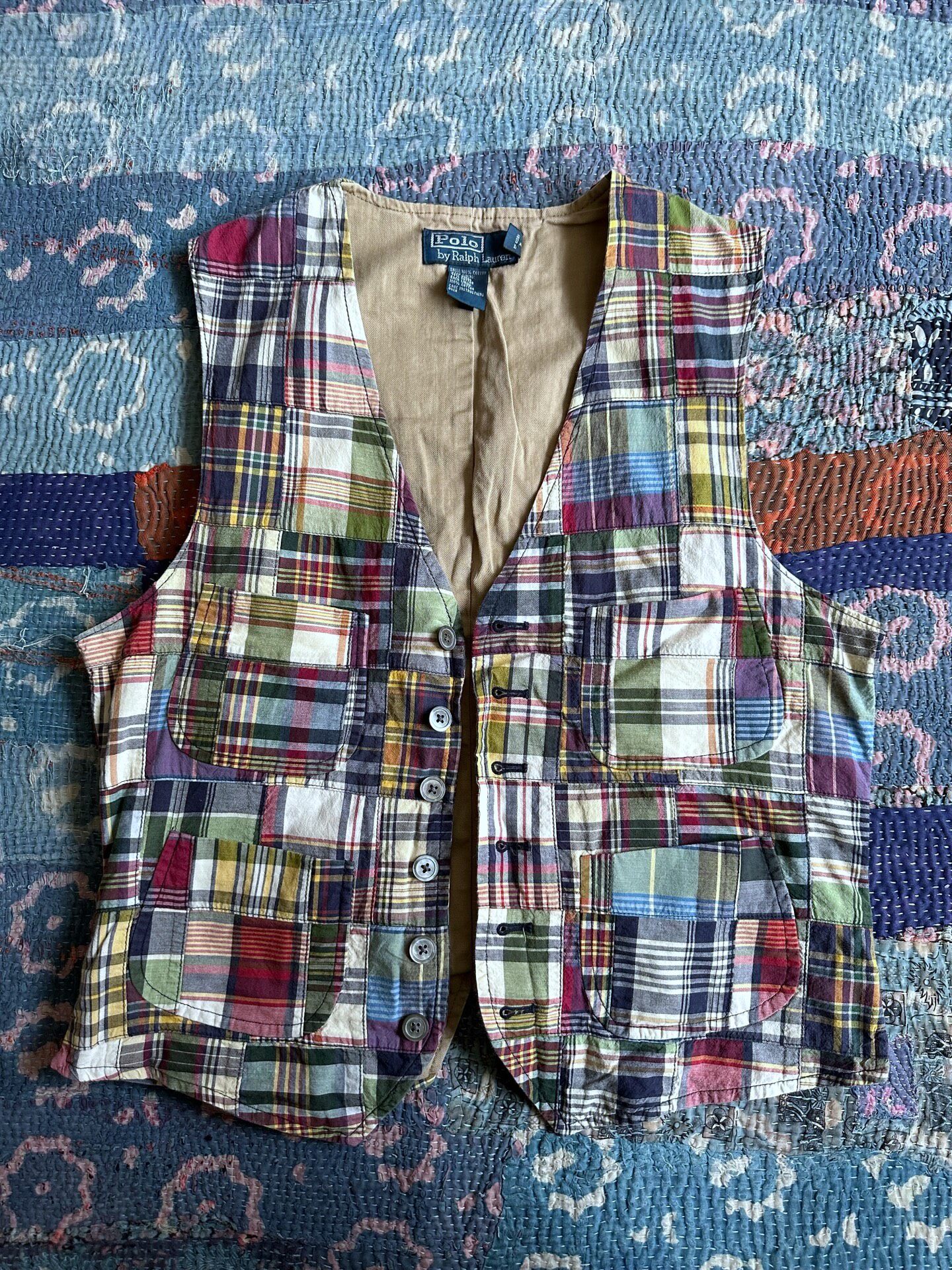 Polo Ralph Lauren Patchwork Plaid Vest