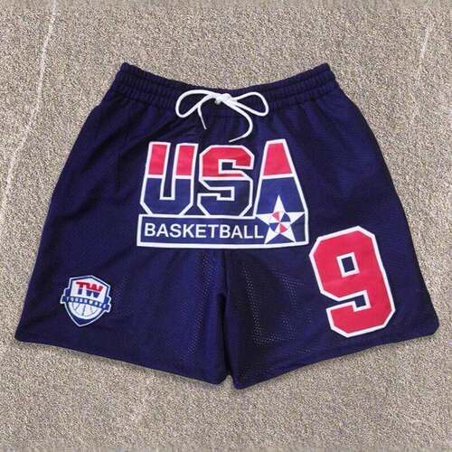 Letter & Number Print Pajama Shorts Casual Comfy Breathable