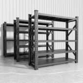 货架多层置物架超市阳台仓库展示架储物落地仓储金属收纳多色可选