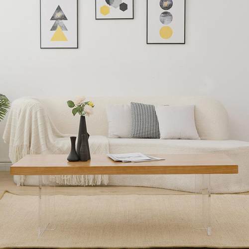 茶日式实木亚克茶几家用客厅矮桌小户力日式实木型台宿原木风民桌