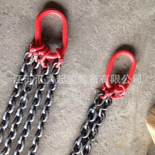 链条厂家供应80级起重链条索具15t6m2叉链条索具22mm