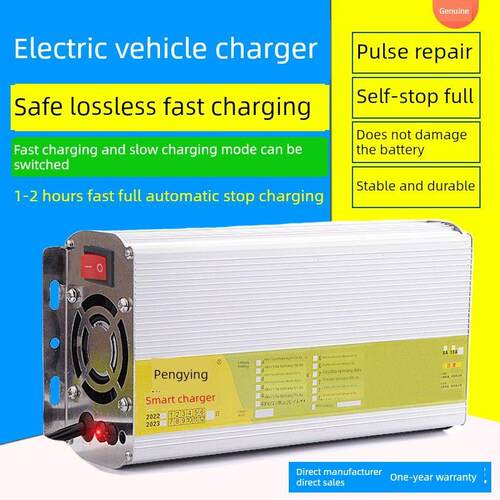 电动电瓶车快速充电器48v60v72v伏20a32Ah石墨烯电池快充自动断电