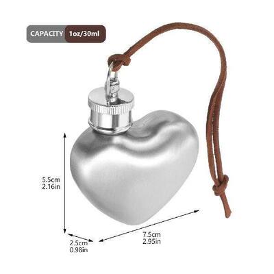 1pc Silver Outdoor Hip Flask Portable Wine Pot Small Hip