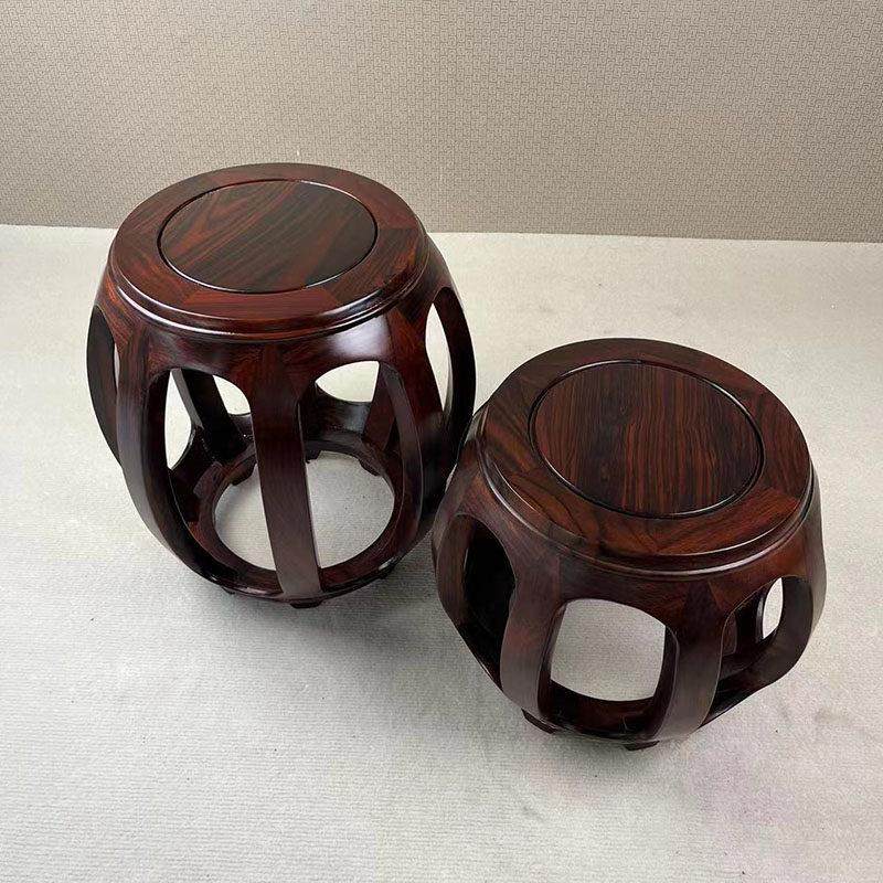鼓凳小靠背椅小方凳红木高方凳酸枝木圆凳花梨矮凳中式家用洗脚凳,住宅家具,鼓墩/绣墩,淘宝优惠券,粉丝福利购,淘宝优惠卷