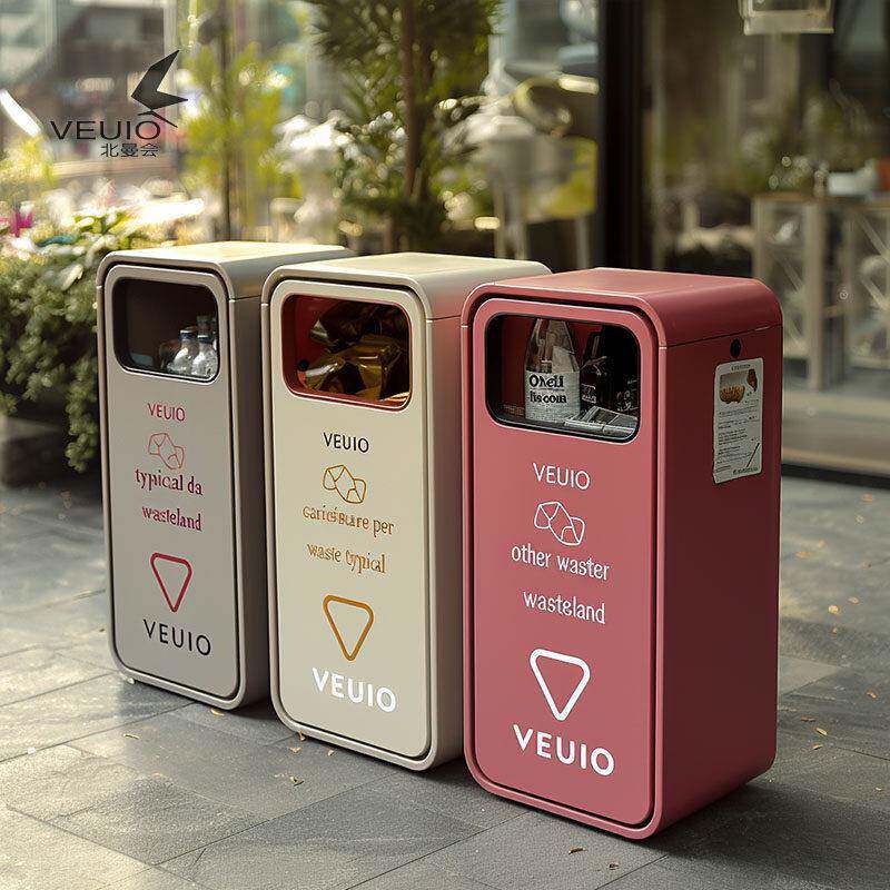 户外不锈钢垃圾桶环卫分类果皮箱物业景区商用金属室外创意垃圾箱