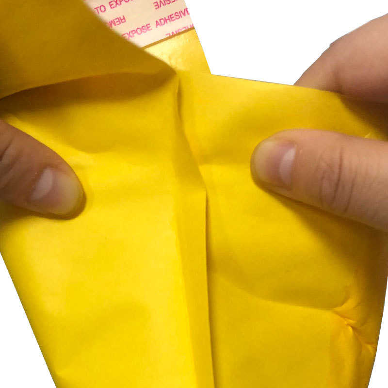 电商专用气泡袋黄色牛皮纸信封袋物流包装袋拉链防震泡沫防水