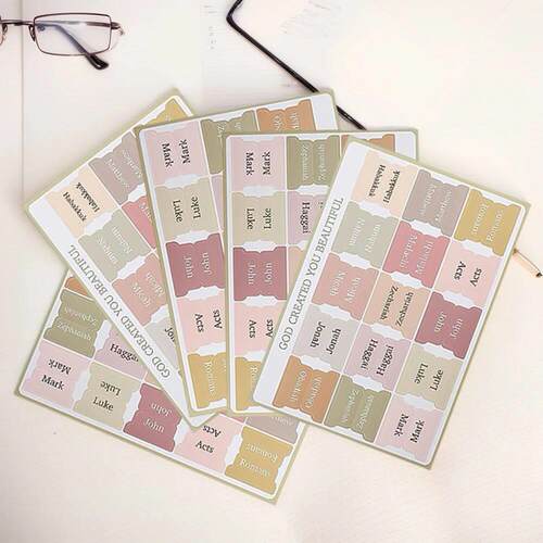 5 Sheet Bible Index Label Sticker Bookmark Stickers Easy Rea