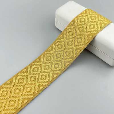 格几何菱形ribbon刺绣立辅料手工花边diy提花织带边窗帘现代靠垫