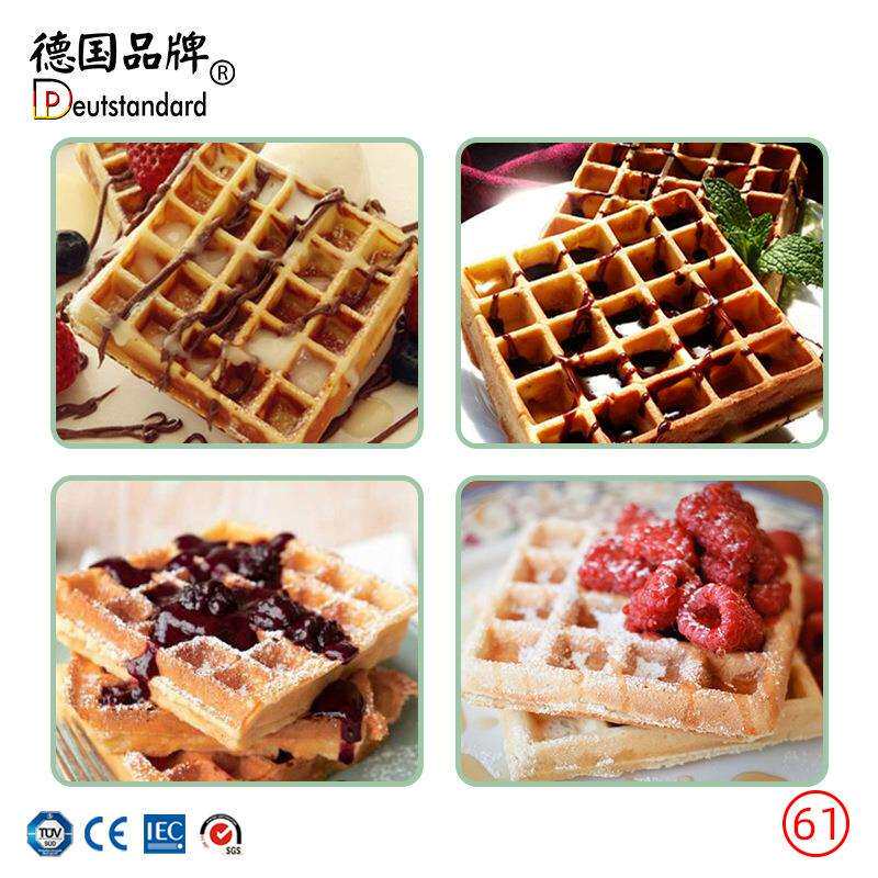 电热华夫饼机松饼炉四片方格华夫炉商用烤饼机松饼机可换模板NP61