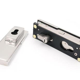 荐304不锈钢多玛门夹无框玻璃门夹地弹簧玻璃门锁夹曲夹一字夹