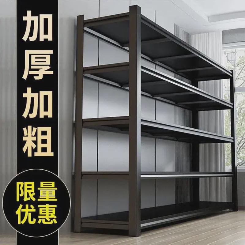 加厚立柱仓储货架通体置物架家用多层落地收纳仓库超市厨房展示架