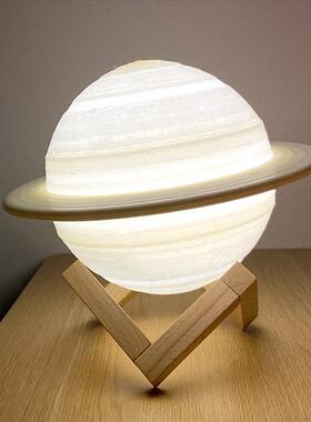 土星灯led氛灯围球灯月灯遥控感应空灯星YWRT-300星球拍拍小夜灯