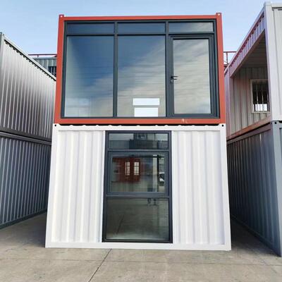 集装箱门卫室 大波纹板活动房 工地移动办公室住人值班门禁房