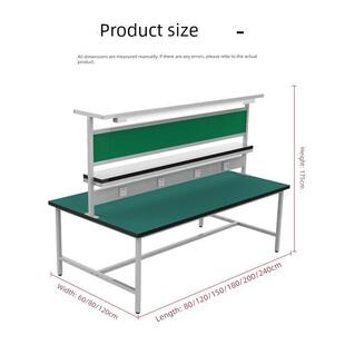 防静电工作台装配厂生产流水线包装台带灯双面操作台车间检验桌子