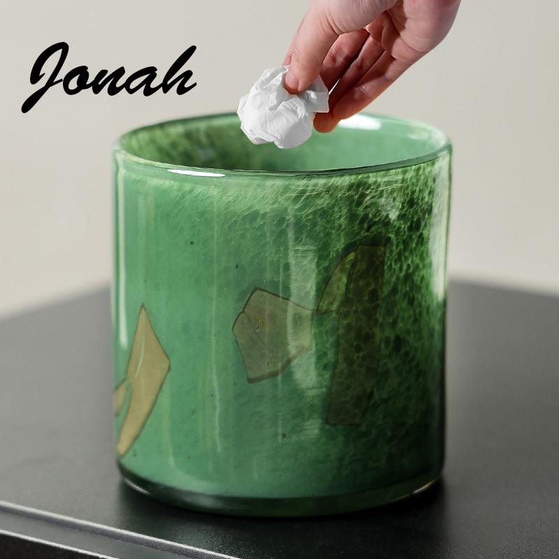 若纳Jona床头桌面垃圾桶高颜值个性创意茶几卧室家用迷你小桶纸篓