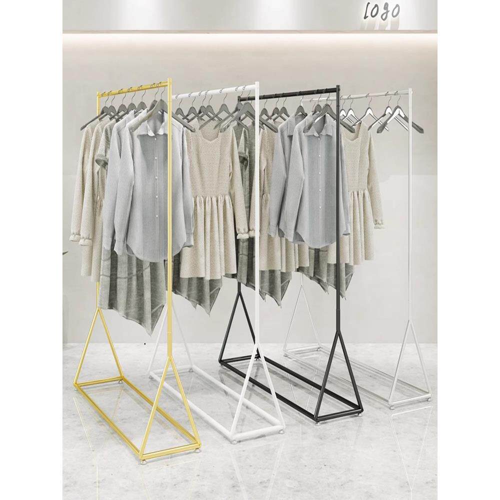服装店展架女装店货架落地挂衣架衣服架子挂衣杆童装店陈列架简约