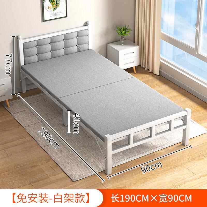 折叠床单人床家用午睡床成人经济型加厚办公室简易双人午休木板床