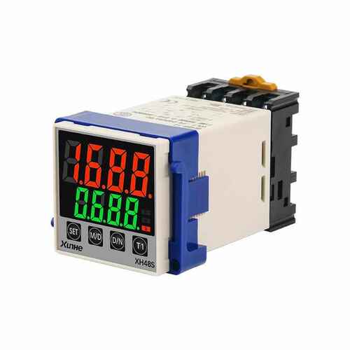 循环智能数显可调控制器时间220v24v继电器延时通电继电器-sdh48s
