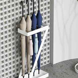入户门窄款门口边家用雨伞收纳架子桶商用不锈钢放伞置物架