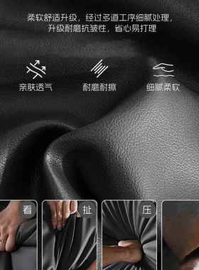 实木床头感柜中古风2052柜新款简约卧室收HUO纳小型皮质床边柜J*