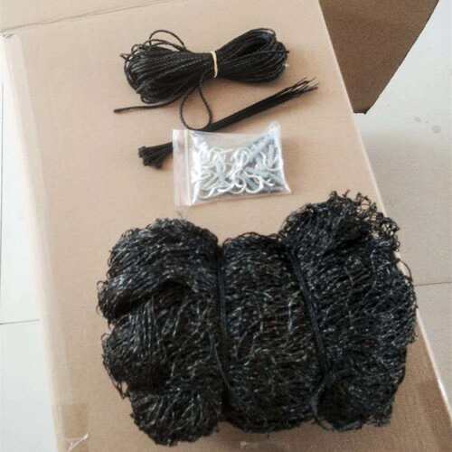阳台防猫狗网动物尼龙不钻孔透明黑色不锈钢丝宠物防护网防坠落网