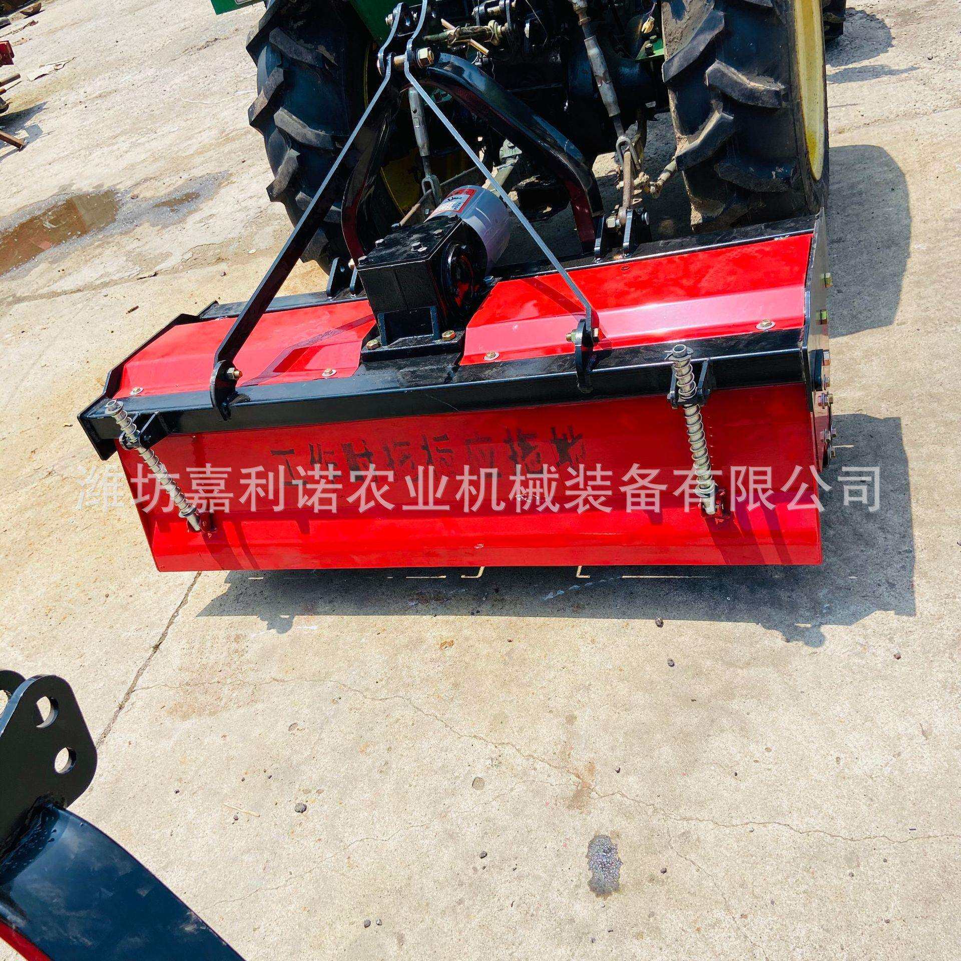 四轮拖拉机带旋耕机 旋耕耙 耕地机 农业机械 翻土旋耕犁 侧箱体