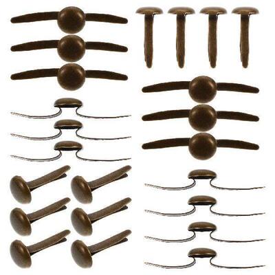 Two-legged Nails DIY Mini Iron Decorative Brads for Kids